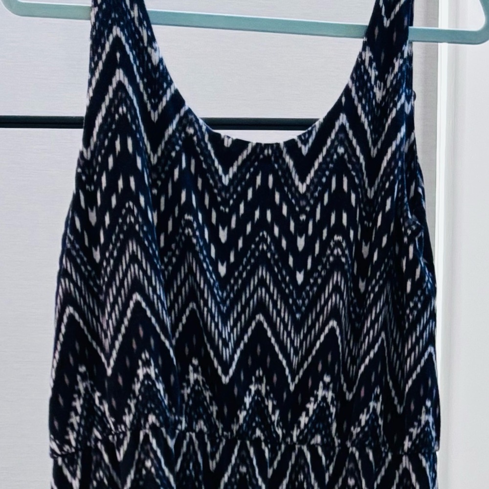 Sonoma Black and White Chevron Dress